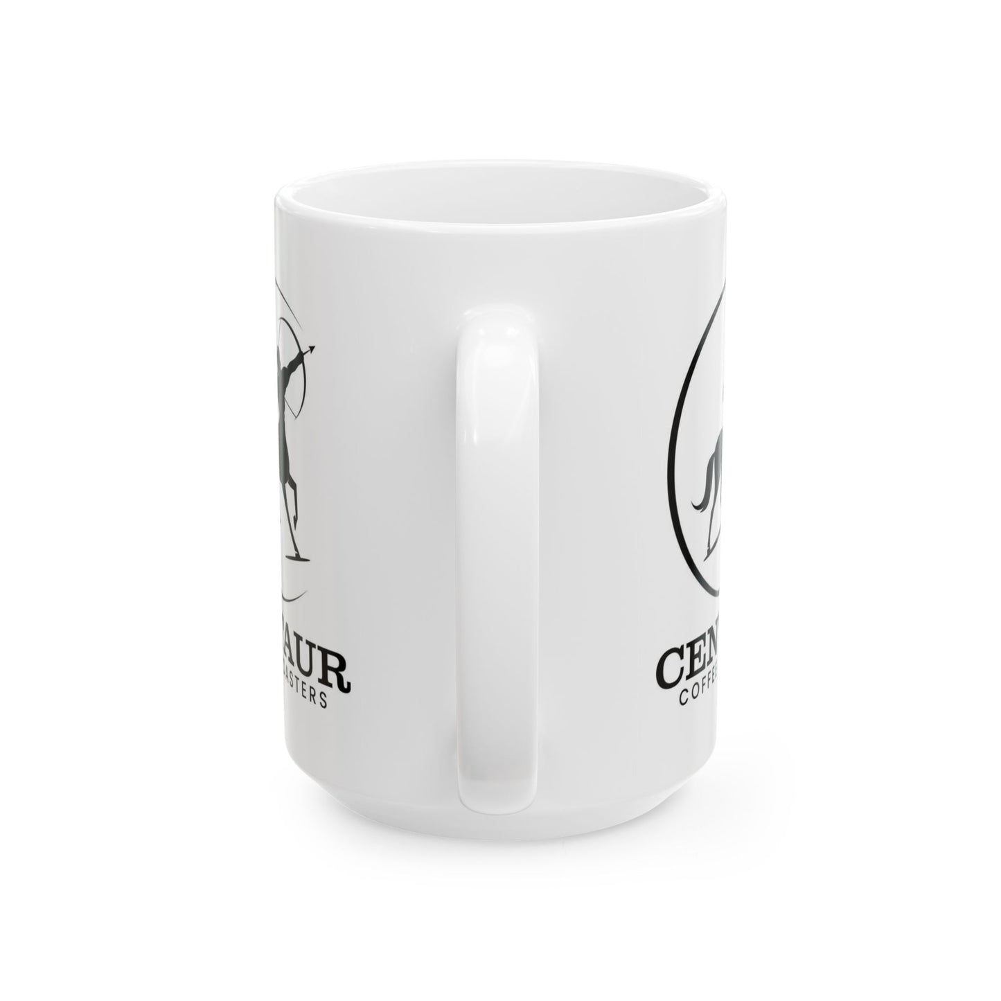 Coffee Mug with Minimalist Centaur Logo – Ceramic 15oz