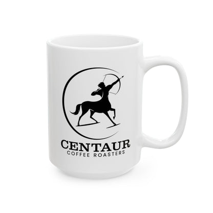 Coffee Mug with Minimalist Centaur Logo – Ceramic 15oz