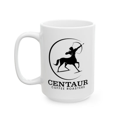 Coffee Mug with Minimalist Centaur Logo – Ceramic 15oz